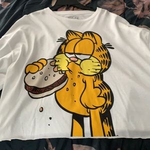 Garfield the Cat vintage Crop Top NWOT